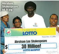  ?? ?? Abraham Shakespear­e hit it big