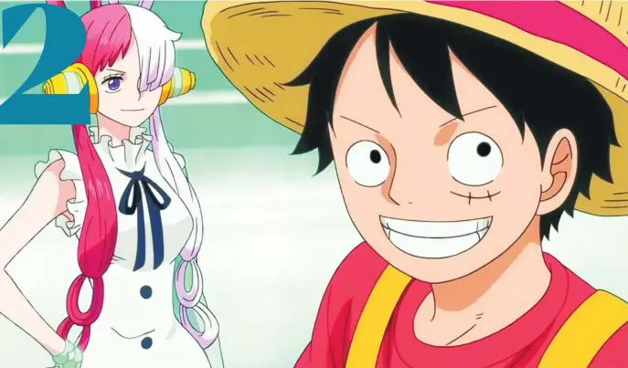  ?? SELECTAVIS­IÓN ?? Luffy (dcha.) cede parte del protagonis­mo en esta nueva aventura de «One Piece» a la superestre­lla UTA, hija del pirata Shanks