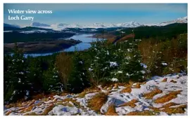  ??  ?? Winter view across Loch Garry