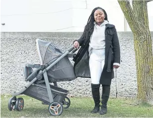  ?? RENÉ JOHNSTON TORONTO STAR ?? Because of her work, Shantae Cunningham couldn't access maternity leave that a “regular” employee would have been able to. The self-employed, like her, have been “left out,” she says.