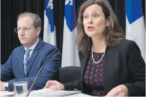  ?? JACQUES BOISSINOT/THE CANADIAN PRESS ?? Justice Minister Stéphanie Vallée insists that the face-covering bill will stand up in court.