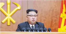  ?? FOTO: AFP ?? Kim Jong-un nennt sein Land gerne eine „Nuklearmac­ht“.