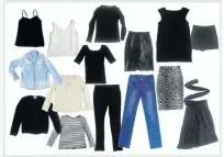  ??  ?? CLOTHES CUT-OUT: Bea Johnson’s 15-piece wardrobe