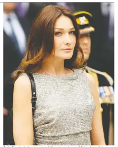  ?? ANWAR ?? Carla Bruni, who has been modelling since she was 19, has turned singer-songwriter and recently released a self-titled album.