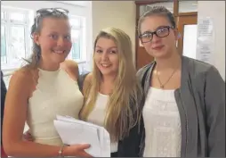  ?? FM4469251 ?? From left to right, Kelsey Laidler-symes, Sophia Latteu and Hannah Catling