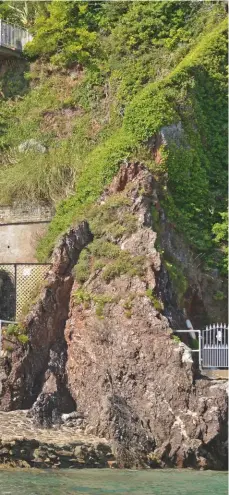  ??  ?? Above: Fort Charles in Salcombe, Devon, has its own boathouse just below a Second World War bunker. Excess £3.5m