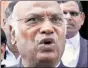  ??  ?? Mallikarju­n Kharge