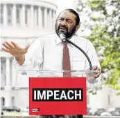  ?? Paul Morigi / Getty Images for MoveOn Political Action ?? U.S. Rep. Al Green was incensed by President Trump’s use of the word “lynching.”