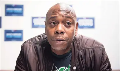  ?? Sean Rayford / TNS ?? Comedian Dave Chappelle has faced backlash over his anti-LGBTQ remarks in a new special.
