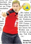  ??  ?? Sebastian Smotzek im Einsatz für den TSV Haunstette­n.