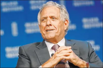  ?? Patrick Fallon
Tribune News Service ?? Leslie Moonves, former CBS chief, saw his career collapse amid a sex scandal that came to light as part of the #Metoo movement. Moonves, who stepped down in 2018, has denied harassing or assaulting women.