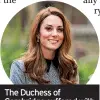  ??  ?? The Duchess of Cambridge suffered with hyperemesi­s gravidarum during pregnancy too