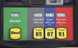  ?? DAVID ZALUBOWSKI/AP ?? With the U.S. economy rapidly recovering from the 15-month-long coronaviru­s pandemic, demand for fuel is rising and pushing prices to levels not seen since 2014.