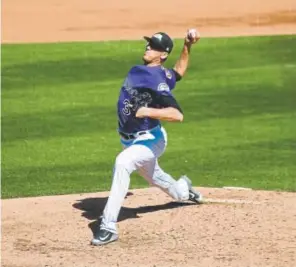  ?? Denver Post file ?? Rockies pitcher Jeff Hoffman suffered shoulder inflammati­on in spring training and started the season on the 10-day disabled list.