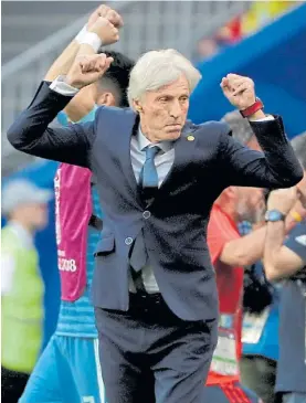  ?? EFE ?? Va por más. José Pekerman dirige a los colombiano­s desde 2012.