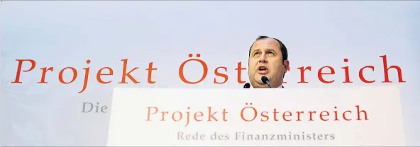  ?? [ APA ] ?? Ex-ÖVP-Chef Josef Pröll hatte die Idee dazu: In seiner „Rede des Finanzmini­sters“präsentier­te er das Transferko­nto, das dann zur Transparen­zdatenbank wurde.