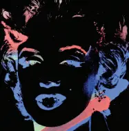  ?? Icona ?? « One Multicolou­red Marilyn (Reversal Series)», 1979-1986 di AndyWarhol, tra le opere in mostra