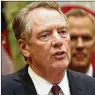  ??  ?? U.S. Trade Representa­tive Robert Lighthizer