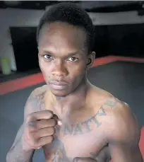  ?? Photo / Brett Phibbs ?? UFC star Israel Adesanya talks a big game.