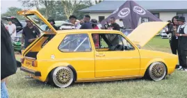  ?? ?? BEST OF SHOW. This Volkwagen Golf Mk1 won the top prize at Camp Fest, SA’s biggest aftermarke­t VW show.