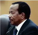  ?? FOTO: AP/TT/LINTAO ZHANG ?? Kameruns president Paul Biya, 85.