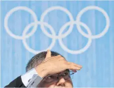  ?? FOTO: DPA ?? Der Blick gilt Russland – auch in Rio: Thomas Bach.