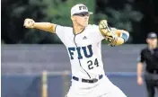  ?? Courtesy of FIU ?? Florida Internatio­nal University pitcher Jackson Ritchey is expected to start the Panthers’ season opener on Friday.