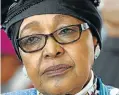  ??  ?? Winnie Madikizela-Mandela apparently praised the book as ‘great work’.