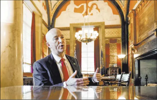  ?? Nati Harnik The Associated Press file ?? Nebraska Gov. Pete Ricketts vetoed a bill to create a complete count committee for the 2020 census, saying the legislatio­n would have given a University of Nebraska program authority to create the panel without guidance from the state.