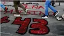  ??  ?? En México hubo numerosas actividade­s en memoria de los 43 estudiante­s desapareci­dos.