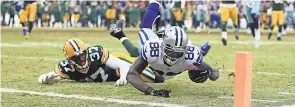  ?? ANDREW WEBER/USA TODAY SPORTS ?? One of the notorious no-catch rulings involved Dez Bryant in the 2014 season NFC playoffs.