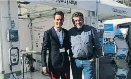  ??  ?? Miquel Castro y Jaume Pla son los socios fundadores de AparCar