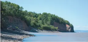  ?? HANDOUT PHOTO VIA CP ?? Blue Beach, near Nova Scotia’s Annapolis Valley, is shown in a handout photo. Fossils of a previously-unknown species of fish were found in the area.