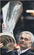  ??  ?? Europa victory: Jose Mourinho