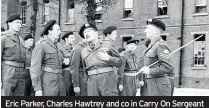  ??  ?? Eric Parker, Charles Hawtrey and co in Carry On Sergeant