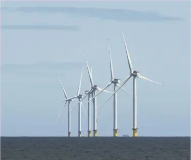  ??  ?? 0 Scotland has vast amounts of wind energy to harness at the Atlantic coast