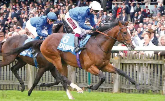  ??  ?? ↑
Military March made a winning debut in a seven-furlong maiden on Newmarket’s July course.