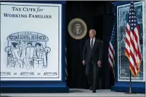  ?? EVAN VUCCI, FILE - THE ASSOCIATED PRESS ?? President Joe Biden arrives to speak at an event to mark the start of monthly Child Tax Credit relief payments, in the South Court Auditorium on the White House complex, on July 15, in Washington.