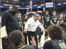  ?? CRAIG SANDERS/ STOCKTON RECORD ?? St. Mary's High coach Tom Gonsalves talks to his team during a game last season.