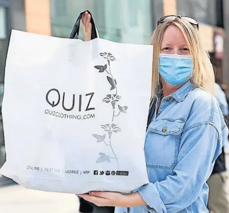  ??  ?? Treat day Julie Webster hit the shops to buy new clothes for her daughter