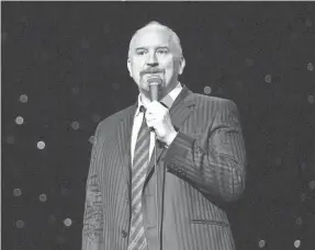  ?? ?? Louis C.K., doing stand-up in a Washington, D.C., club got his start writing for stars such as David Letterman and Chris Rock before breaking out on his own.