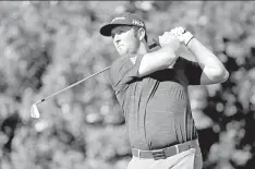  ??  ?? Jon Rahm of Spain plays his shot from the 16th tee during the first round of the CareerBuil­der Challenge at La Quinta Country Club on Friday in La Quinta, California.