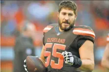  ?? David Richard / Associated Press ?? Alex Mack knows his way to the Pro Bowl — he’s been six times — but the exBrowns center is entering his 13th year.