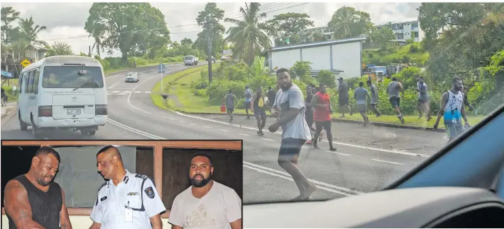  ?? Photo: Leon Lord ?? The scene on Mead Road in Nabua on April 13, 2021.