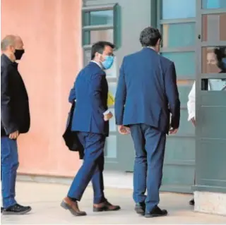  ?? EFE ?? Pere Aragonès, el martes pasado, entrando a la prisión de Lledoners