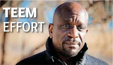  ?? [PHOTOS BY CHRIS LANDSBERGE­R, THE OKLAHOMAN] ?? Pierre Wilson remained in jail for five months because he couldn’t pay the $200 on a $2000 bail in a check forgery case. Wilson was bailed out by TEEM, which has started a new program through private donations to get people out of jail and back on track.