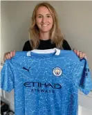  ?? Photograph: Manchester City ?? Sam Mewis says she sees Manchester City as ‘an awesome club’ and couldn’t resist the opportunit­y when she heard they were interested in her.