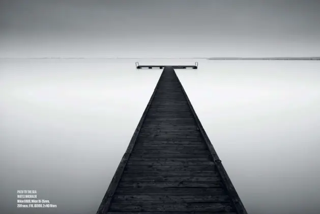  ??  ?? PATH TO THE SEA Mate j Michalik Nikon D800, Nikon 16-35mm, 209 secs, f/ 16, ISO100, 2x ND filters