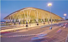  ??  ?? Bangalore Internatio­nal Airport run by GVK