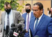  ?? JIM MONE / AP FILE ?? Minnesota Attorney General Keith Ellison is the prosecutor in the trial against ex-police officer Derek Chauvin charged with murder in George Floyd’s death.